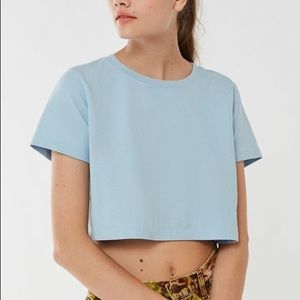 Urban Outfitters Cropped Blue Tee